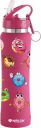 NIRLON Stainless Steel Rubber Finish Water Bottle with Straw Lid 750 ml...