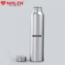 NIRLON Stainless Steel Single Wall Plain Water Bottle | 1000 ML, Set of 1 (FB_Thirst Cool)...