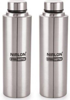 NIRLON Stainless Steel Water Bottle/Refrigerator Bottle,1000 ml (Pack of 2)