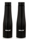 NIRLON Tall Bell Black Single Wall Stainless Steel Water Bottle...