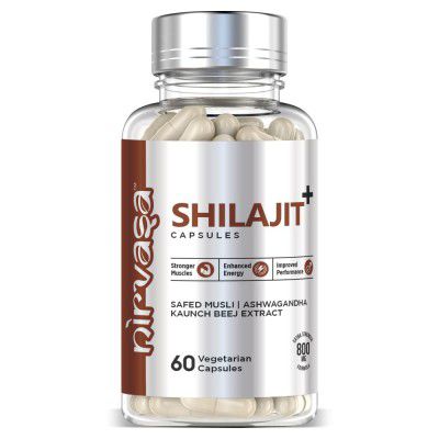 Nirvasa Shilajit Capsules (800 mg) - 60 Capsules Pack of 1