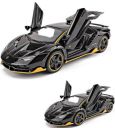 Nirvikalp 1:24 Big & 1:32 Small Diecast Model Metal Pull-Back Car with Sound Light and Opening Doors: A Kids Toy Vehicle Gift ?Color As Per Stock? (Big & Small Lamborghini)...