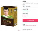 Nisha Set OF 6 Sachet Quick Henna Based Hair Colour 60gm - Natural Black...