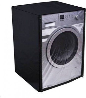 Nitasha Front Loading Washing Machine Cover  (Width: 68 cm, Black)