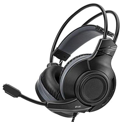 Nitho ATLAS STEREO GAMING HEADSET 7.1 SURROUND SOUND, Compatible with PC/PS4/Xbox One/Switch (USB Adapter Included)