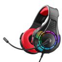 Nitho Spectra Gaming Headset with RGB Light and Microphone - Red...