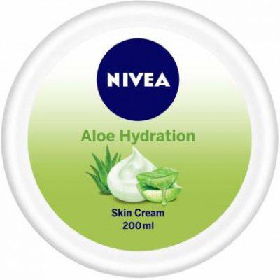 NIVEA Aloe Moisturizer, Cream for Face, Hands & Body (200 ml)