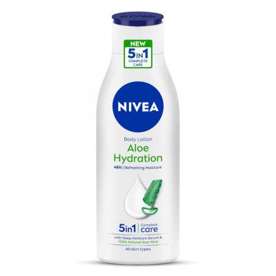 Nivea Body Lotion, Aloe Hydration, With Aloe Vera For Instant Hydration In Summer, For Men & Women, 200 ml