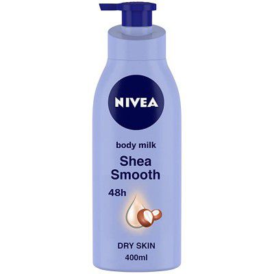 NIVEA Body Lotion for Dry Skin, Shea Smooth, with Shea Butter, For Men & Women, 400 ml