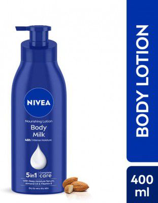 NIVEA Body Lotion Nourishing Body Milk with Almond Oil & Vitamin E  (400 ml)