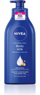 NIVEA Body Milk, Lotion Moisturizer, with Deep Moisture Serum, Hyaluron & Almond Oil - 625 ml
