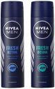Nivea Deodorant, Fresh Ocean for Men, 150ml And Deodorant, Fresh Active Original for Men, 150ml...