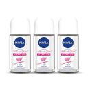 NIVEA Female Mulethi Deodorant Roll On, Whitening Smooth Skin, 50Ml (Pack Of 3)...