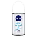 Nivea Fresh Natural Deodorant Roll On for Unisex, 50 milliliters...