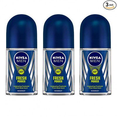 Nivea Fresh Power Deodorant Roll On for Men, 150 milliliters