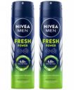 NIVEA Fresh Power Deodorant Spray Body Spray - For Men (150 ml, Pack of 2)...