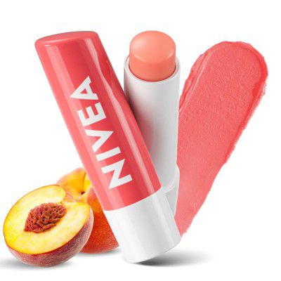 NIVEA Lip Balm, Fruity Peach Shine - 4.8g