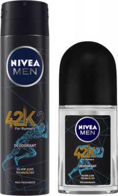 NIVEA Men 42k Combo Deodorant Spray - For Men  (200 ml, Pack of 2)