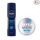 NIVEA MEN Deodorant, Fresh Acitve, 150 ml and NIVEA MEN Fresh Face Moisturizer Gel, 75 ml...