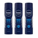 Nivea MEN Deodorant, Fresh Active, 150 ml (Pack of 3)...