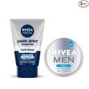 NIVEA MEN Face Wash, Dark Spot Reduction,100 g and NIVEA MEN Fresh Face Moisturizer Gel, 75 ml...
