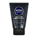 NIVEA Men Face Wash, Deep Impact Intense Clean, for Beard & Face, with Black Carbon, 100 g...