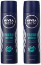 Nivea Men Fresh Ocean Aquatic Deodorant Spray, 150Ml (Pack Of 2)