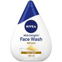 NIVEA Milk Delights Face Wash Fine Gramflour For Oily Skin 100ml, 100 ml...