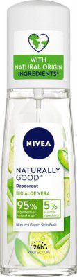 NIVEA Naturally Good Deodorant, Bio Aloe Vera, 75 ml Deodorant Spray - For Women  (75 ml)