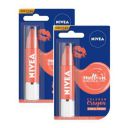 NIVEA NIVEA Coloron Lip Crayon Coral Crush, Coral, 3 g (Pack of 2)...