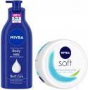 NIVEA Nourishing Body Milk, 600ml & Soft Moisturizing Cream, 300ml  (900 ml)...