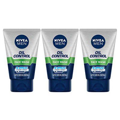 Nivea Oil Control Face Wash, 100ml (Pack of 3)