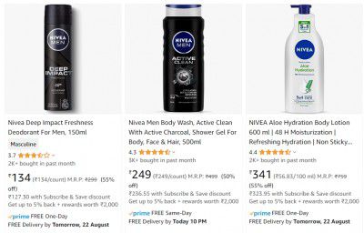 Nivea Skin Care Products Upto 55% Off
