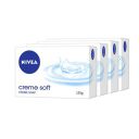 NIVEA Soap, Creme Soft, For Hands And Body, 125g (BUY 2 GET 2)...