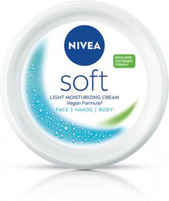 NIVEA Soft Light Moisturizer Cream For Face, Hand & Body, with Vitamin E & Jojoba Oil  (300 ml)