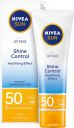 NIVEA Sunscreen - SPF 50 Shine Control, UVA UVB, Lightweight, No white cast - (50 ml)...