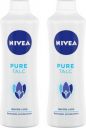 NIVEA Talcum Powder for Men & Women, Pure (2 x 200 g)...
