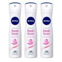 NIVEA Women Deodorant, Fresh Flower - 150ml (Pack of 3)...