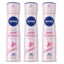 Nivea Women Deodorant, Pearl and Beauty, 150ml (Pack of 3)...