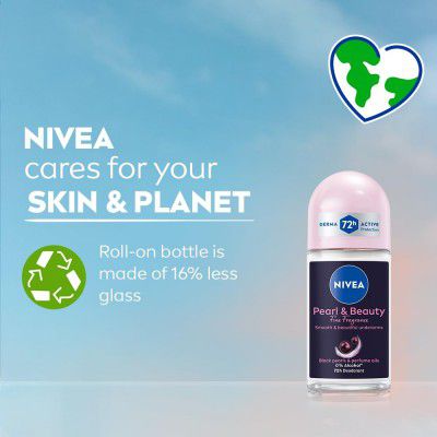 NIVEA Women Deodorant Underarm Roll On Pearl & Beauty Fine Fragrance | 50 ml