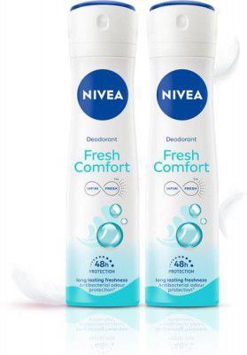NIVEA Womens Deo Spray Fresh Comfort Deodorant Spray Deodorant Spray (150 ml, Pack of 2)