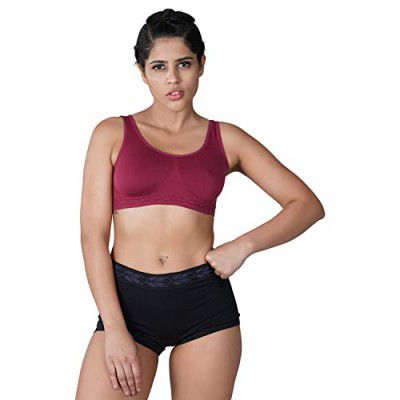 Nivia 8012 Polyester Air Bra Top, XS (Maroon)