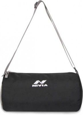 NIVIA Basic Duffle Bag (Black, Kit Bag)