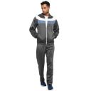 Nivia Colorblock Polyester Zipper Tracksuits for Men/Full Sleeve Running & Sports Tracksuits-Grey/Light Blue/White(Small)...