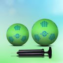 NIVIA Combo Homeplay Football Size - 1 and 3 (Green) with Pump...