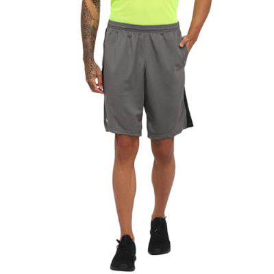 Nivia Diagonal Knit - Paneled Shorts - Size - Small (Grey)
