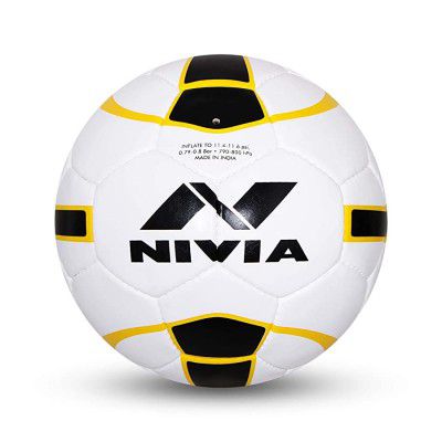Nivia FB-245 Leather Football, Size 5 (Multicolour)
