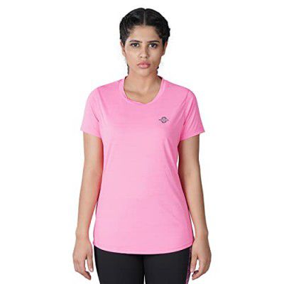 Nivia Nitro - 7 Round Tee (Half Sleeve) Women Size - Xs (Pink)