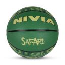 Nivia Safari/Rubberized Moulded Basketball/8 Panel/Suitable for Indoor Matches (Multicolor, Size - 5)...
