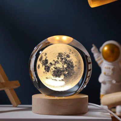 Niwlix 3D Moon Crystal Ball Night Lamp